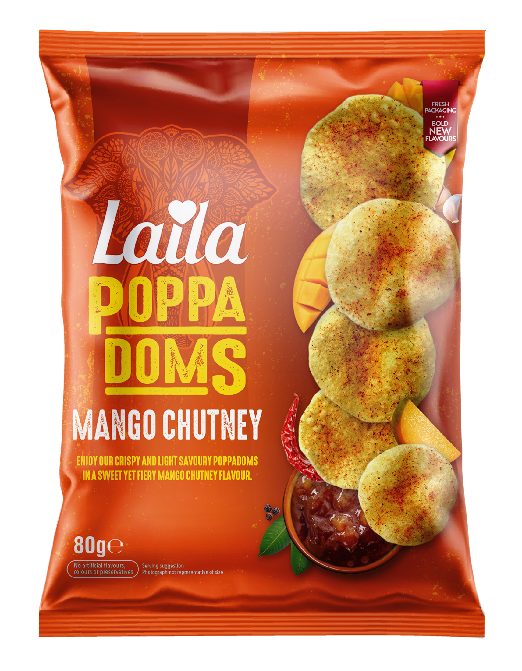 Laila Poppadoms Mango Chutney